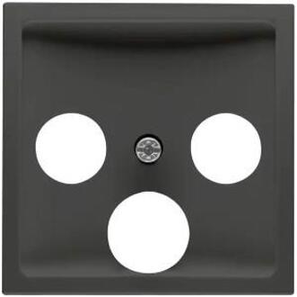 Enzo PEHA Badora MAT ZWART afdekplaat voor coax - 4603560