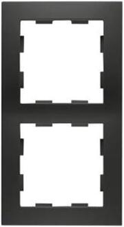 Enzo PEHA Badora MAT ZWART inbouw unit UTP CAT6 RJ45 dubbel - 4603610