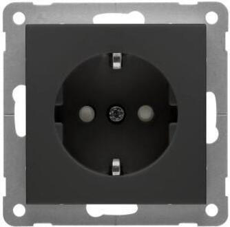 Enzo PEHA Badora MAT ZWART stopcontact RA + kinderbeveiliging - 4603520