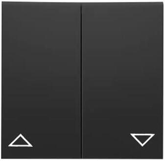 Enzo PEHA Badora MAT ZWART wip voor jaloezie drukschakelaar - 4603720