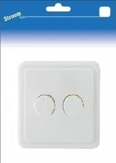 Enzo PEHA LW afdekplaat + knop voor DUO dimmer - 6655440