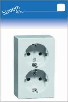 Enzo PEHA LW opbouw stopcontact RA dubbel - 6678995