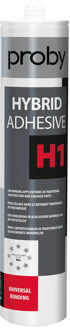 Enzo Proby Hybrid Adhesive H1 | 290 ml | Wit (12 stuks) - 12002445
