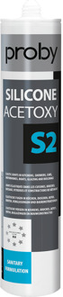Enzo Proby Silicone Acetoxy S2 | 280 ml | Wit (12 stuks) - 12002438