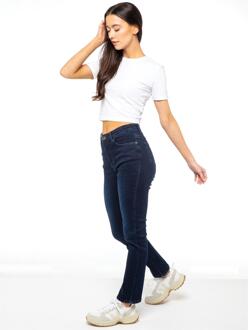 Enzo Rechte Denim Jeans voor Dames Indigoblauw - EU 40 Normaal / UK 12 Normaal
