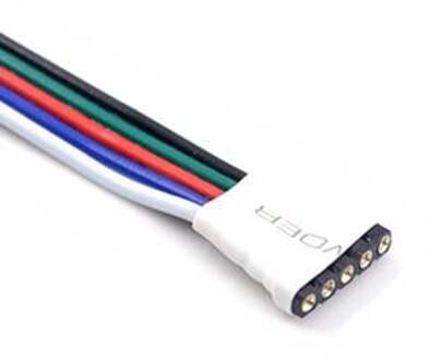 Enzo RGBW Connector female 5 pins 15cm draad 4380060