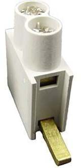 Enzo SEP Voedingsklem DTH dubbel 2x10mm laag wit SEP - 4000430