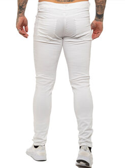 Enzo | Skinny gescheurde jeans voor heren Wit - 30W/30L