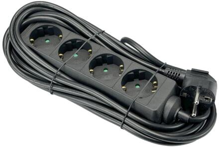 Enzo TCD RA 4V 5m snoer zwart - 6872406