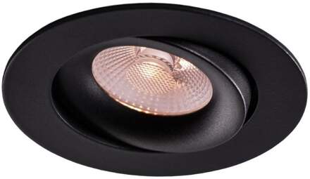 Enzo Thorgeon LED inbouwspot 8,2W DimToWarm 96mm rond verstelbaar zwart - LED4681