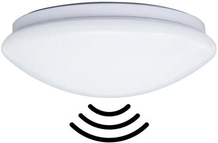 Enzo Thorgeon LED Plafonniere 255mm wit 12W Tri-White IP44 + sensor - 5017770