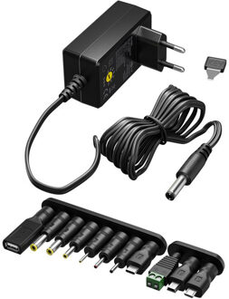 Enzo Universele voeding 3 V - 12 V, Max. 12 W Voedingseenheid