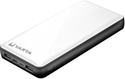 Enzo Varta Powerbank 20.000mA zilver + led indicatie USB en USB-C - 3509030