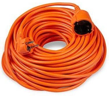 Enzo Verlengsnoer | PVC | oranje | 2x1,5qmm | 20m | Technik