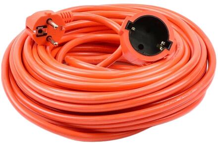 Enzo Verlengsnoer | PVC | oranje | 3x1,5qmm | 20m | Technik