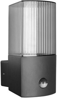 Enzo Wandlamp | E27 | met sensor | gebogen | antraciet IP54 - 5087110