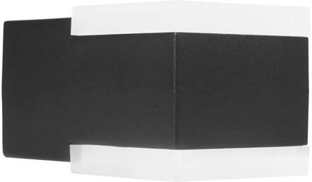 Enzo Wandlamp | Zwart | Vierkant | 8W LED | IP44 3000K | Smartwares OOL-50020 - A5019020