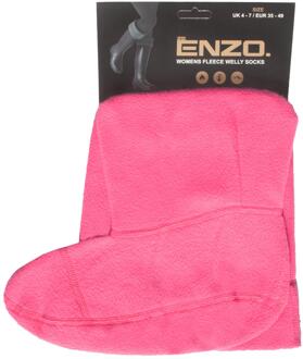 Enzo | Womens Fleece Welly Sokken Roze