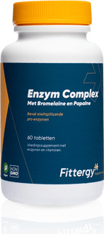 Enzym Complex met Bromelaïne en Papaïne (60 tabletten) - Fittergy