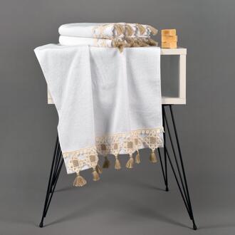 Eoc Azalea Luxe Antibacteriële Hand Geborduurde Gast Handdoek Set Geproduceerd Met Internationale Gepatenteerde, Bekroonde Stof Tech