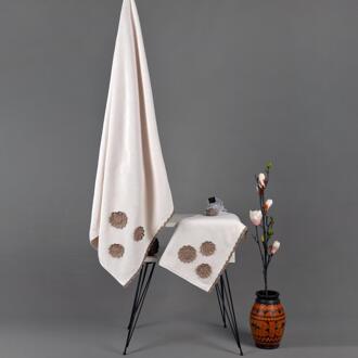 Eoc Orion Luxe Antibacteriële Hand Geborduurde Gast Handdoek Set Geproduceerd Met Internationale Gepatenteerde, Bekroonde Stof Techn