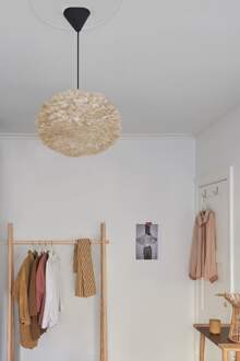 Eos Large hanglamp light brown - met koordset zwart - Ø 65 cm Bruin