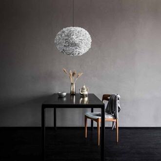 Eos Large hanglamp light grey - met koordset zwart - Ø 65 cm Grijs