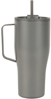 Eos voyager gerecycled roestvrijstalen fles van 800 ml Grijs - One size