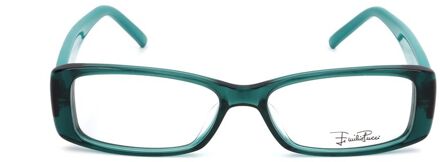 Ep264842550 Rechthoekige Bril Groenblauw - One Size