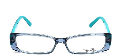 Ep2655 Rechthoekige Zonnebril Lichtblauw - One Size