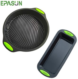 EPASUN 2 stks/set Siliconen Brood Bakvorm Cake Toast Vorm Bakken Cake Pannen Gerechten voor Cake Bakvormen Tray Decoreren Taart tool