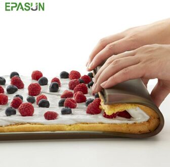 EPASUN Non-stick Siliconen Bakvorm Vorm Mat Insert Zwitserse Roll Oven Liner Sheet Rolling Deeg Mat Pad Taart Bakvormen Mould Tool