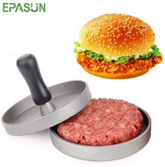 Epasun Ronde Burger Druk Aluminium Vlees Rundvlees Veggie Hamburger Druk Patty Maker Hamburger Mal Vorm Druk Barbecue Grillen Tool