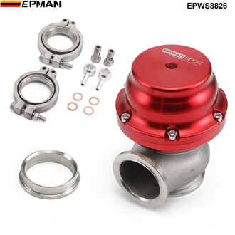 Epman 44 Mm Turbo Uitlaatspruitstuk Externe V-Band Wastegate Dump Adapter 24PSI Turbo Waste Gate EPWS8826 Rood