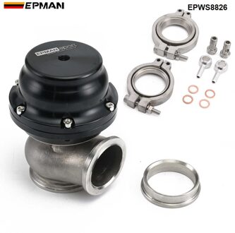 Epman 44 Mm Turbo Uitlaatspruitstuk Externe V-Band Wastegate Dump Adapter 24PSI Turbo Waste Gate EPWS8826 zwart