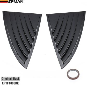 Epman Stijl Achter Kwart Venster Louvre Abs Window Panel Vent Scoop Voor Tesla Model 3 EPTF1003BK EPTF1004TW origineel zwart
