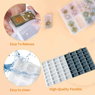 Epoxy Resin Mold KLM Domino resin silicone mold crafts, used for cake decoration epoxy resin and resin crafts mold liquid