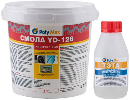Epoxy resin yd-128 (1 kg) with a curing agent Tet (100gr)