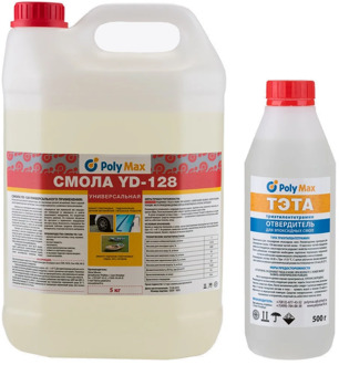 Epoxy resin yd-128 (5 kg) with a curing agent Tet (500gr)
