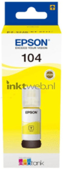 Epson 104 EcoTank inktfles Inkt Geel