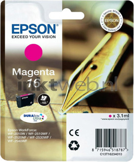 Epson 16 L Inktcartridge Magenta C13T16234010