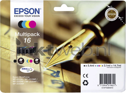 Epson 16 L Multipack (4 kleuren) C13T16264010