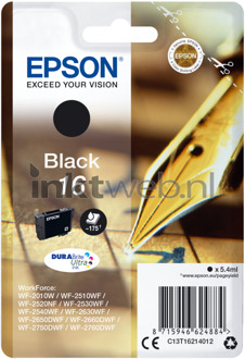 Epson 16 zwart cartridge