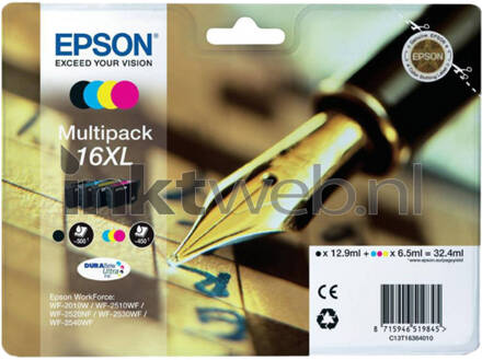 Epson 16XL Cartridges Combo Pack