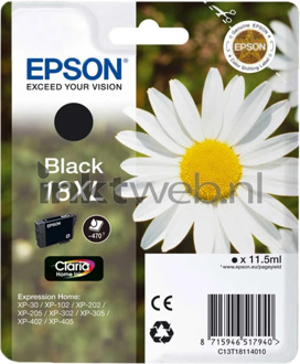 Epson 18XL Cartridge Zwart