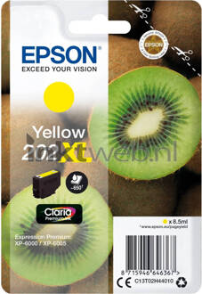 Epson 202XL Singlepack Geel Claria Premium Ink