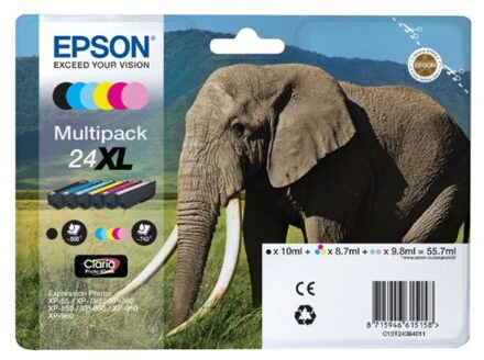 Epson 24 XL Inktcartridge 6 Colour Multipack C13T24384010