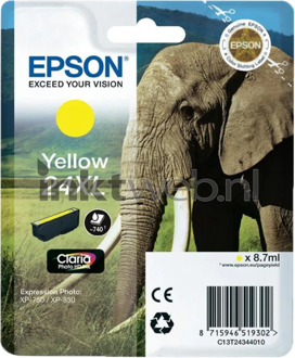 Epson 24XL Cartridge Geel