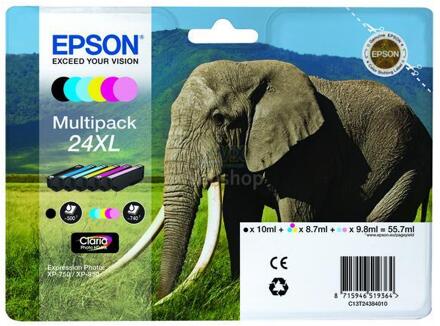 Epson 24XL multipack zwart en kleur cartridge Multikleur
