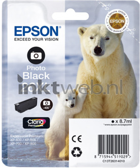 Epson 26 XL Cartridge Fotozwart